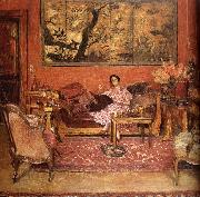 Edouard Vuillard Heng oakes curled madam Sweden oil painting artist